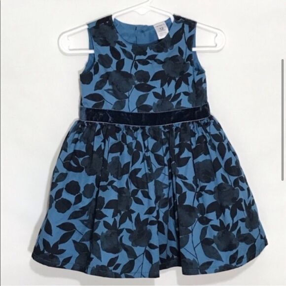 Kid’s Carter’s Blue Floral Dress - Picture 2 of 7